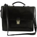 Made In Italy Genuine Leather Business Bag Color Black - Business Bag　並行輸入品