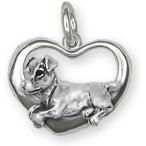 Jack Russell Jewelry Sterling Silver Handmade Jack Russell Terrier Charm J11T-C　並行輸入品