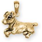 Jack Russell Jewelry 14k Gold Handmade Jack Russell Terrier Pendant J11B-PG　並行輸入品