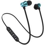 Earphone Magnetic in-Ear Stereo Headset Earphone Wireless Bluetooth 4.2 Headphone Gift Blue　並行輸入品