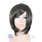  парик Short Bob чёрный [ Steel черный ][ парик сеть есть ] костюмированная игра парик жаростойкий 180*Ckos парик зима komi party (bo-t0405)