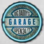 LED ロープ ネオン サイン BIG DADDY’S GARAGE ボトルキャップ CA-LE-159114