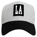 キャップ LOS ANGELES CITY ライトグレー ＆ ブラック CP-VM525-02