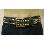 ジャスティン （JUSTIN） ウエスタンベルト BIKER STUD BLACK JTC11893