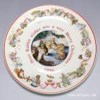 ウェッジウッド Wedgwood ピーターラビット 1986年 旧刻印 英国製 メリークリスマス プレート 皿