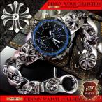ブレスレット 腕時計 メンズ 時計 ブレス ウォッチ ブランド おしゃれ 男性用 クロス 十字架 シルバー cr 黒 ブラック 青 ブルー クロノグラフ デザイン ct112