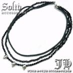 Yahoo! Yahoo!ショッピング(ヤフー ショッピング)n777 新型 3連ネックレス ネイキッドスカル骸骨 ブラックスピネルcutペンダント お兄系 黒 おしゃれ