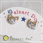 パルナートポック Palnart Poc ネコ顔 ピアス ネコ ねこ 猫 動物 アニマル キャット アクセサリー BroughSuperior ブラフシューペリア メール便送料無料