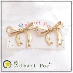 Yahoo! Yahoo!ショッピング(ヤフー ショッピング)パルナートポック Palnart Poc リボン ピアス 大きい ゴールド りぼん アクセサリー メタル 大きめ BroughSuperior ブラフシューペリア メール便送料無料