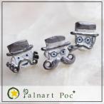 パルナートポック Palnart Poc ヒゲコレ ピアス髭自慢の３人の紳士をモチーフにしたアクセサリーピアス おじさん ハット ブラック BroughSuperior