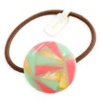 Yahoo! Yahoo!ショッピング(ヤフー ショッピング)farbe ファルベ animo ヘアゴム・ピンク FG-1803-61 シェル モザイク ポニー ルチカ