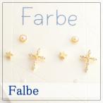 Yahoo! Yahoo!ショッピング(ヤフー ショッピング)Luccica ルチカ Farbe ファルベ zirconia cross セットピアス キュービックジルコニア クロス 十字架 小さい 小さめ キラキラ お得 大人 ゴールド 人気 クリア