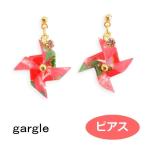 Yahoo! Yahoo!ショッピング(ヤフー ショッピング)ガーグル　イヤリング　gargle　かざぐるま【レッド】er18se-3432　和風　樹脂ノンホール