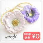 Yahoo! Yahoo!ショッピング(ヤフー ショッピング)gargle ガーグル spring flower ヘアゴム N17g-1701 お花 フラワー アネモネ ビオラ パンジー スミレ パープル ピンク かわいい 大きい ヘアアクセサリー