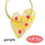 ガーグル ヘアゴム gargle flower　in　heart【イエロー】h188ri-1894g　ドライフラワー　アクセサリー