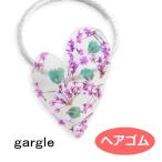 ガーグル ヘアゴム gargle flower in heartパープル h188ri-1894g ドライフラワー アクセサリー