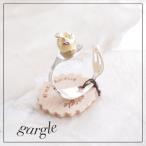 Yahoo! Yahoo!ショッピング(ヤフー ショッピング)cutlerys リング gargle/ガーグル フォークとスプーンをモチーフにしたアクセサリー gargle/ガーグル メール便可能 アップル 林檎 リンゴ パール apple