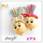 Yahoo! Yahoo!ショッピング(ヤフー ショッピング)gargle/ガーグル マライカちゃん ピアス メール便可能 人形 お顔 木 ウッド ビーズ かわいい 樹脂ポスト アクセサリー エスニック