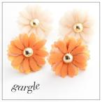 Yahoo! Yahoo!ショッピング(ヤフー ショッピング)gargle ガーグル hippie ピアス メール便可不可 お花 フラワー オレンジ 白 ホワイト マーガレット大きい大きめ