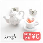 【gargle/ガーグル】ティータイム　【ピアス・レモンティー】p17se-3230　メール便可能　お茶　カフェ　紅茶　ポット　ティーカップ　かわいい　おしゃれ　お菓