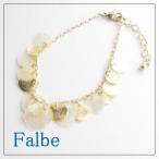 Yahoo! Yahoo!ショッピング(ヤフー ショッピング)ルチカ Luccica ファルベ Farbe shell ＆ metal ブレスレット メール便可能 じゃらじゃら 夏 シェル 貝 素材 長い ピアス ゴールド アクセサリー 海