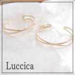 ルチカ Luccica ecco バングル メール便可能商品 アクセサリー ラッピング無料 ブレスレット シンプル 大人 マットゴールド 0728dwn