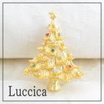 ルチカ Luccica brillio tree ブローチ メール便可能 クリスマス ツリー もみの木 冬 ポップ かわいい キラキラ アクセサリー ラッピング無料 ゴールド