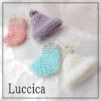 Yahoo! Yahoo!ショッピング(ヤフー ショッピング)ルチカ Luccica ウォーミー ピアス ミニチュアサイズのニット帽と靴下モチーフのアクセサリーメール便可能 クリスマス アクセサリー ラッピング無料 q0608