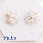 Yahoo! Yahoo!ショッピング(ヤフー ショッピング)ルチカ Luccica ファルベ farbe pearl bouquet ピアスお花と小粒パールをミックスしたブーケみたいなアクセサリー お花 フラワー 白 ホワイト 清楚 キレイ