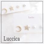 Yahoo! Yahoo!ショッピング(ヤフー ショッピング)ルチカ Luccica ノーチェセットピアス 星 月 ゴールド 小さい パール かわいい アクセサリー ラッピング無料