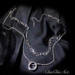 Yahoo! Yahoo!ショッピング(ヤフー ショッピング)リングモチーフ ダブル チェーン ネックレス