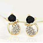 Yahoo! Yahoo!ショッピング(ヤフー ショッピング)猫 モチーフ ジルコニア ピアス