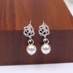 Yahoo! Yahoo!ショッピング(ヤフー ショッピング)パール フラワー モチーフ レディース ピアス