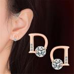 Yahoo! Yahoo!ショッピング(ヤフー ショッピング)Dデザイン ジルコニア レディース ピアス ゴールド