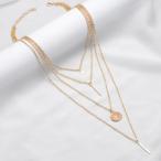 Yahoo! Yahoo!ショッピング(ヤフー ショッピング)4連チェーン ゴールド ネックレス