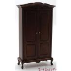 ミニチュア　ワードローブ　ウォールナット　CLA10948　ドールハウス用