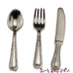 クリックポスト可 ミニチュア　カトラリー　12本セット　IM65332　ドールハウス用