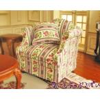 ミニチュア　レディアンのお気に入り　シックパープルのシングルソファ　クッション１個付き　LA024　ドールハウス用