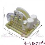 クリックポスト可 ミニチュア　水切りラック　食器付き　MWDM225　ドールハウス用