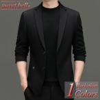 ジャケットメンズ秋冬「高品質」裏地付きビジネスカジュアルテーラードジャケッ...