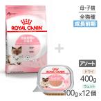子猫成長前期【はじめてセット】ロイヤルカナン FHN マザー&ベビーキャット 子猫用 母猫用 ドライ 400g×1 ＋ ウェット 100g×12 (猫・キャット)[正規品]