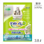 ショッピングデオトイレ ユニ・チャーム デオトイレ ふんわり香る 消臭・抗菌サンド ナチュラルグリーンの香り システムトイレ用 猫砂 3.8L(猫・キャット)