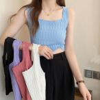 タンクトップ ショート丈 スクエア�