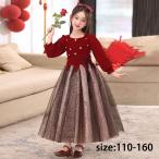 ショッピング韓国子供服 韓国子供服 ワンピース 秋 冬 子ども 女の子 ドレス 厚くする 女児 公演着 クリスマス 冬服 長袖 キッズ  プリンセススカート きれいめ /卒園式/入学式/パーティ
