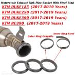  сменный товар KTM 125 250 390 RC390 2017 2018 2019 кольцо имеется Duke 2020 год для мотоцикла выхлоп Escape система muffler ссылка труба прокладка 