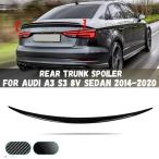  сменный товар 2014-2020 для спойлер экстерьер аксессуары Audi A3 S3 8V седан черный под карбон задний крышка багажника машина wing 