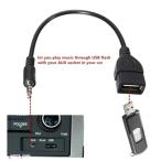  сменный товар аудио штекер адаптер ke- blue black ABS 3 5 2 0 20 MM мужской Jack - USB женский модель AUX CM считывание брать . flash Drive 