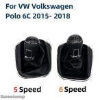  сменный товар Volkswagen 5/6 скорость автомобильный переключение передач ручка manual рычаг палочка торцевая дверь ru ботинки покрытие цвет кожа POLO 6C 2015-18 для 