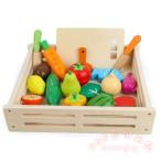 木製知育おもちゃ果物野菜カット遊びKNK(株）包丁で切るままごとキッチン玩具赤ちゃん子供に男の子女の子出産祝い誕生日プレゼント手先の練習