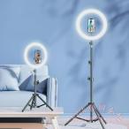  фары со светящимися кольцами штатив смартфон подставка KNK( АО )LED фотосъемка для 3 цвет режим нет -ступенчатый style свет эластичный складной собственный .. освещение 360 раз регулировка . свет Live распределение тоже 